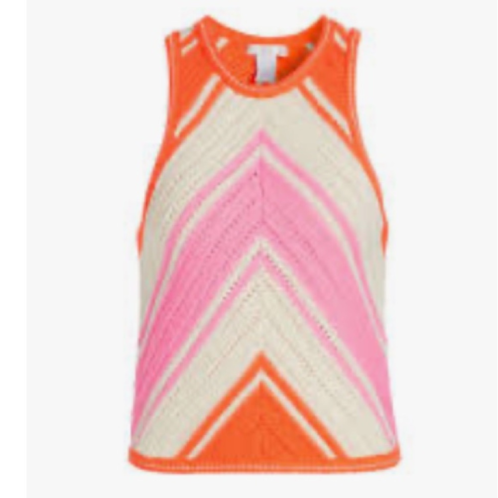 DESIGN HISTORY Women’s Chevron Crochet Tank Size L